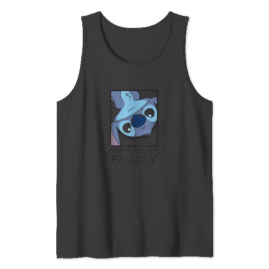 disneys Lilo Stitch Ohana Means Family Stitch Panel Box Tank Tops