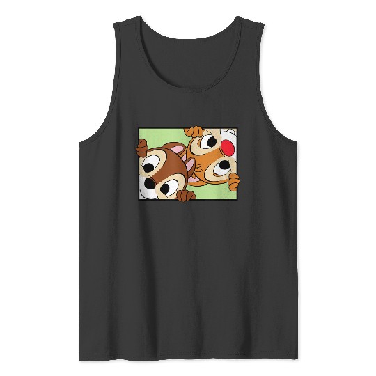 disneys Chip 'n' Dale Rescue Rangers Cute Frame Portrait Tank Tops