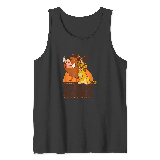 Disney The Lion King Hakuna Matata Simba Timon Pumbaa Shot gifts trends Tank Tops