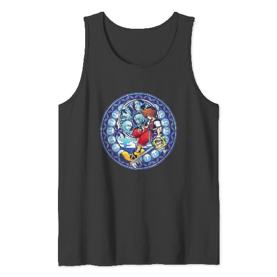 Disneys Kingdom Hearts Sora Stained Glass Tank Tops