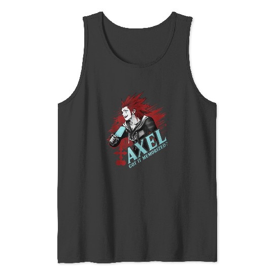 Disneys Kingdom Hearts Axel Got It Memorized Tank Tops