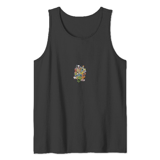 Disney The Muppets Main Characters Distressed Group Shot Tank Tops