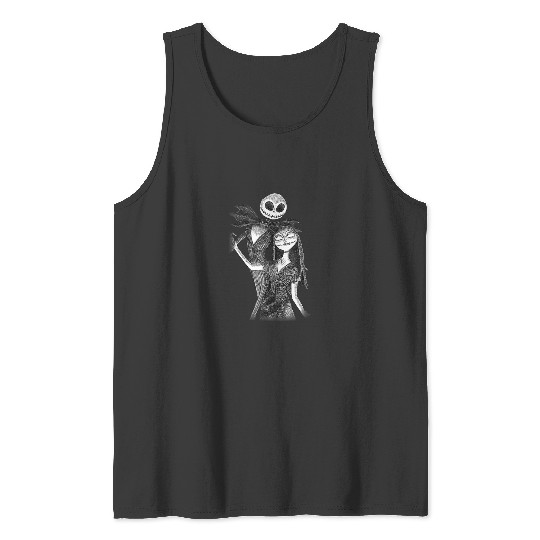 Disney The Nightmare Before Christmas Jack Sally Sketch 3408 Tank Tops