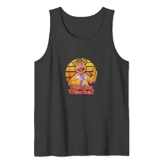 Disney The Muppets Fozzie Bear Wocka Wocka Portrait Tank Tops