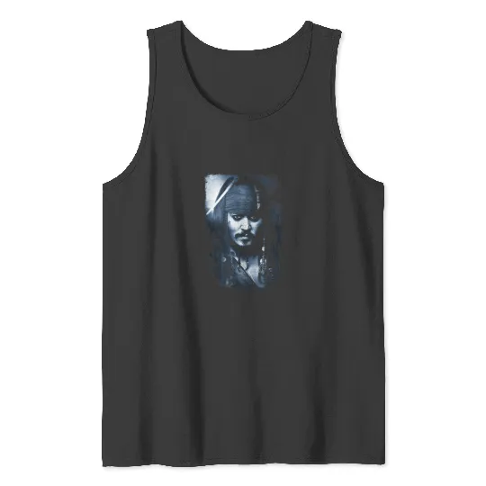Disney Pirates of the Caribbean Captain Jack Pho Tank Tops