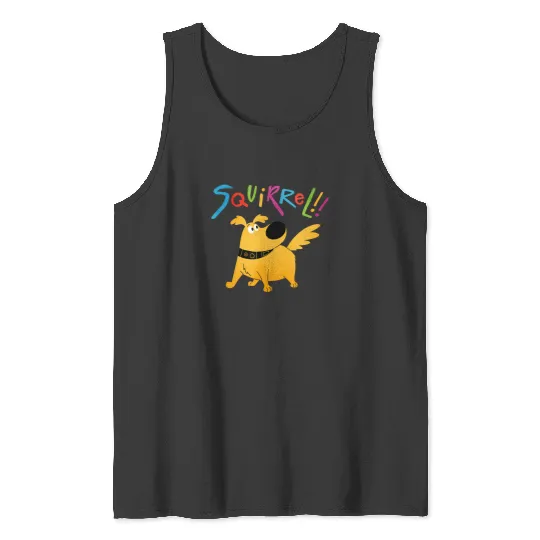 Funny Dug Dog Squirrel Pose , Disney  Up Carl Russell Kevin Tee, WDW Magic Kingdom Disneyland Holiday Vacation Trip Family Gift Tank Tops