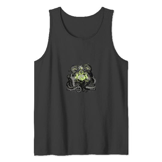 Disney Villains Ursula Crystal Ball Comic Style Tank Tops