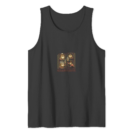 Disneyss Moana Fear The Kakamora Tiki Style Group Portrait Tank Tops