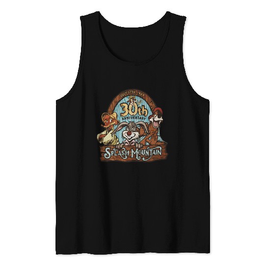 Retro Disney Splash Mountain Characters 30th 1989 Tank Tops, Magic Kingdom WDW Holiday Tank Tops