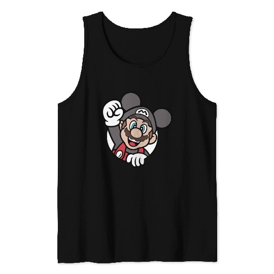 Super Mario - Disney Mickey Mouse color and ears Tank Tops