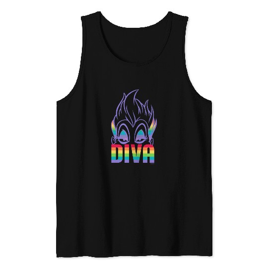 Disney villains ursula diva pride Tank Tops