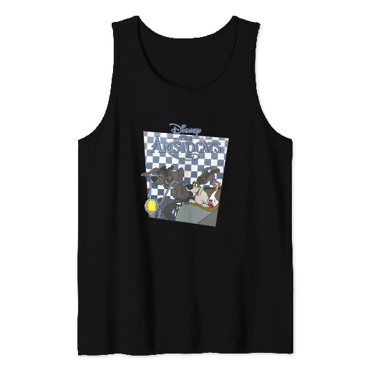Disney Aristocats Checkerboard Poster Napoleon Lafayette Tank Tops