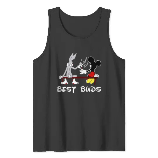 Bugs Bunny and Mickey Mouse Besst Buds, Funny Disney Looneys Tunes Tank Tops