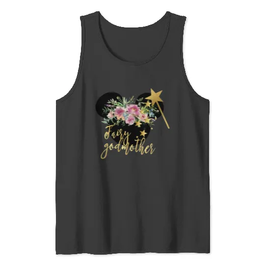 fairy godmother shirt, godmother gift, disney fairy godmother shirt, godmom shirt, godmother shirt, godparent gift, new godmother gift Tank Tops