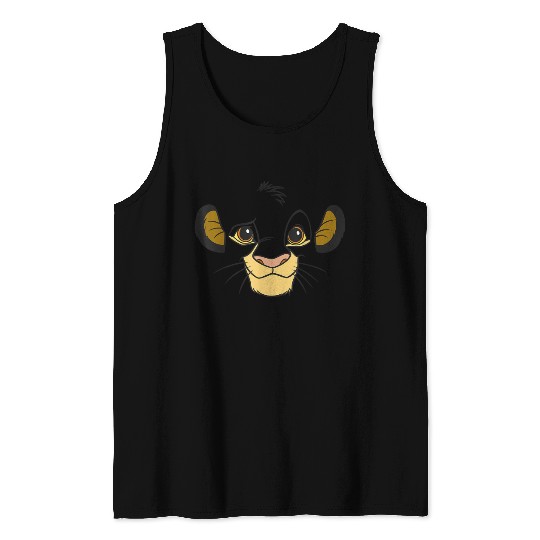 Disney Lion King Simba Face Halloween Tank Tops