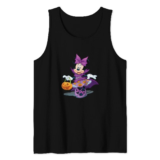 Disney Halloween Minnie Mouse Raglan Baseball Te Tank Tops