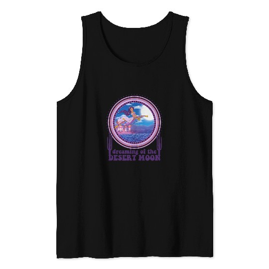 Disney Aladdin Jasmine On Magic Carpet Desert Moon Dream Tank Tops
