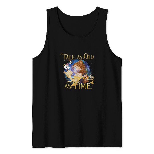 Disney Beauty & The Beast Belle Quotes Retro Tank Tops