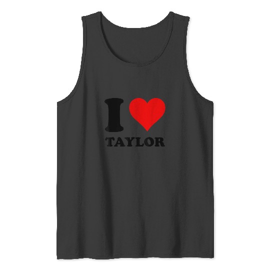 Discover Red Heart I Love Taylor Tank Tops