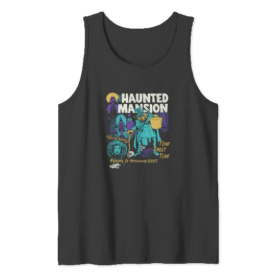 Discover Vintage Retro The Haunted Mansion Ghosts Halloween Disney Spooky Month Spooky Season Tank Tops