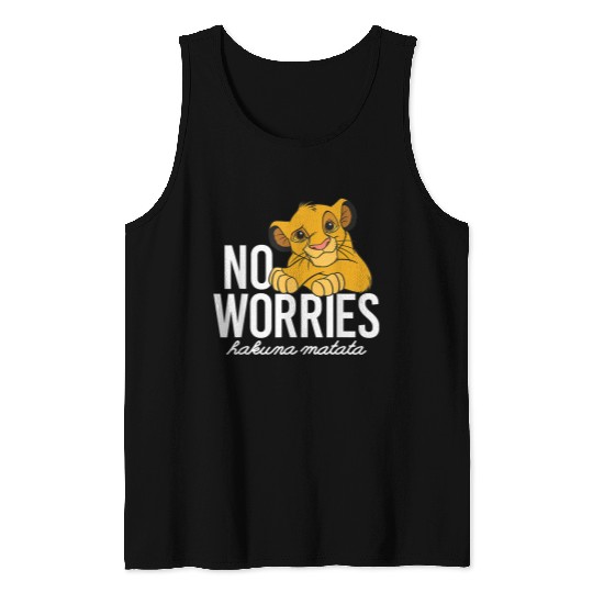 Disney Lion King Classic No Worries Simba Tank Tops