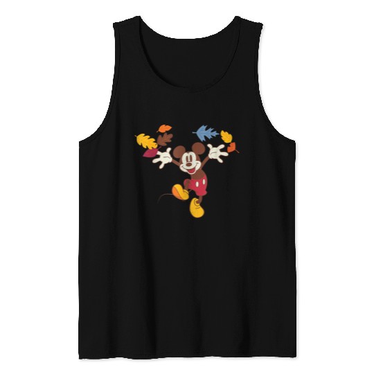 Disney Mickey Mouse Thanksgiving Autumn Fun Tank Tops
