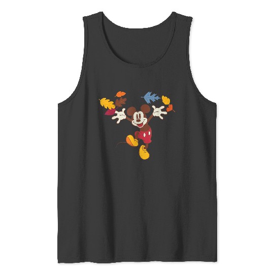 Disney Mickey Mouse Thanksgiving Autumn Fun Tank Tops