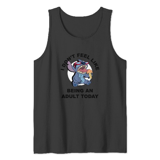 Disney Lilo Stitch I Don't Feel Like Being An Adult Today Tank Tops
