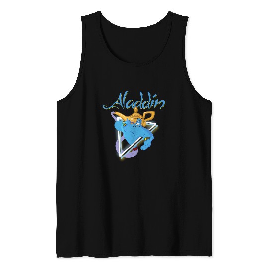 Disney Aladdin Genie 90s Style Portrait Tank Tops