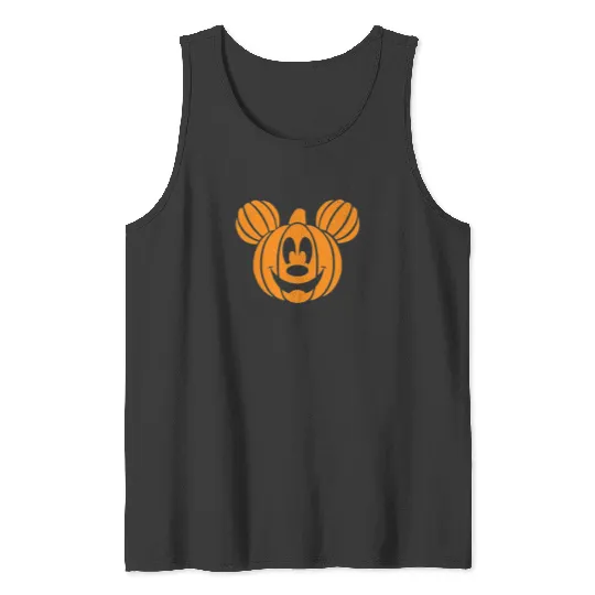 Disney Halloween Mickey Pumpkin Head Tank Tops