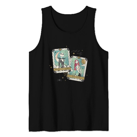 disneys The Nightmare Before Christmas Jack And Sally Tarot Tank Tops