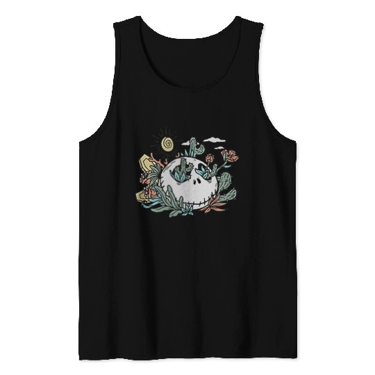 disneys The Nightmare Before Christmas Pocket Desert Skull Tank Tops