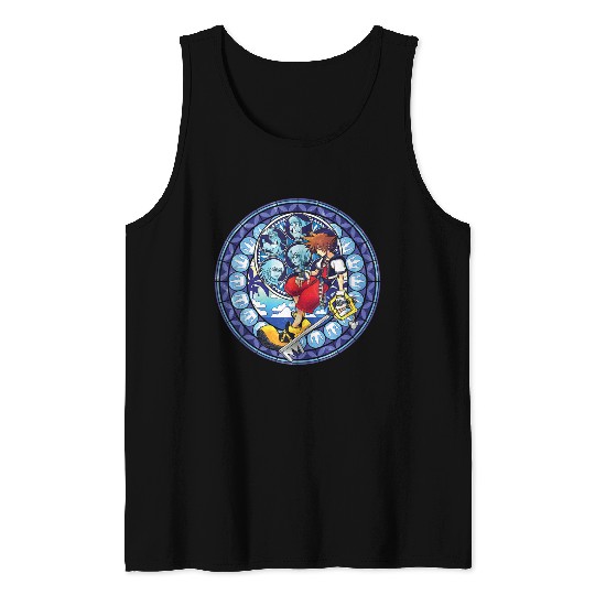 Disneys Kingdom Hearts Sora Stained Glass Tank Tops