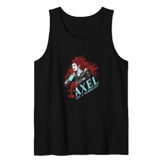 Disneys Kingdom Hearts Axel Got It Memorized Tank Tops