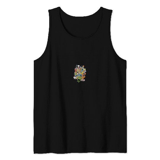 Disney The Muppets Main Characters Distressed Group Shot Tank Tops