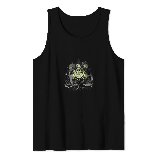 Disney Villains Ursula Crystal Ball Comic Style Tank Tops