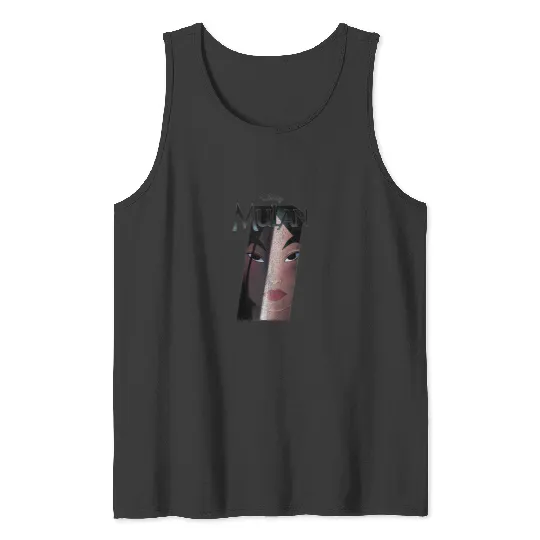 Disney Mulan Split Portrait Poster Tank Tops