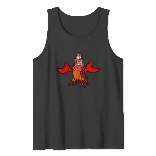 Disneyss The Little Mermaid Sebastian Crab Pocket Icon Tank Tops