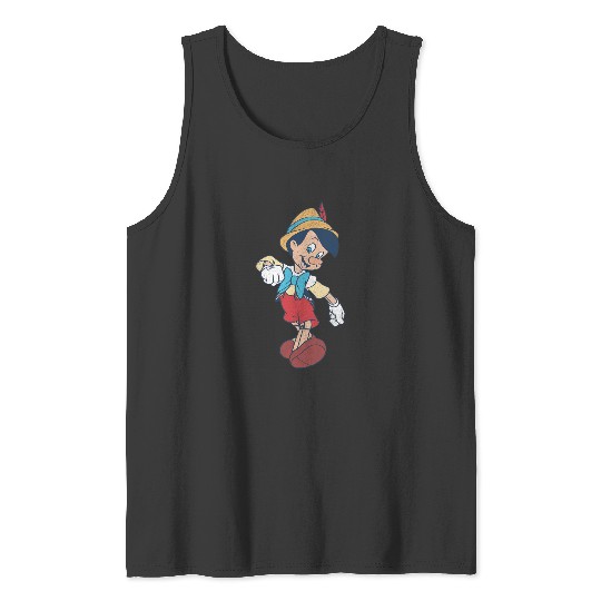 Disney Pinocchio Vintage Portrait Tank Tops