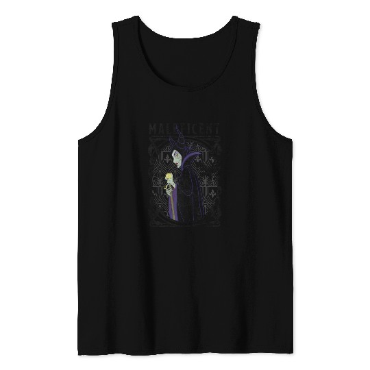 Disney Villains Maleficent Side Look Poster Tank Tops