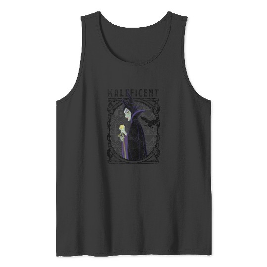 Disney Villains Maleficent Side Look Poster Tank Tops