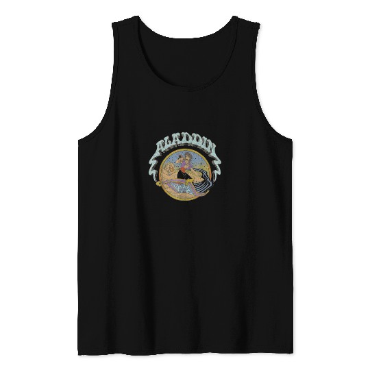 Disney Aladdin And Abu Magic Carpet Surfing Tank Tops