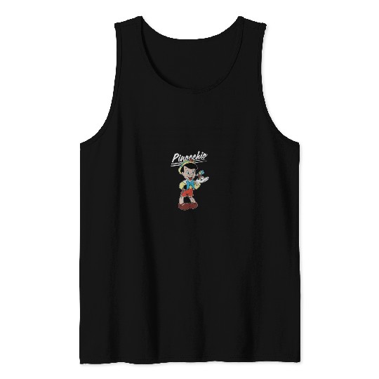 Disneyss Pinocchio And Jiminy Cricket Tank Tops