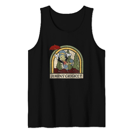 Disneyss Pinocchio Jiminy Cricket Established 1940 Tank Tops