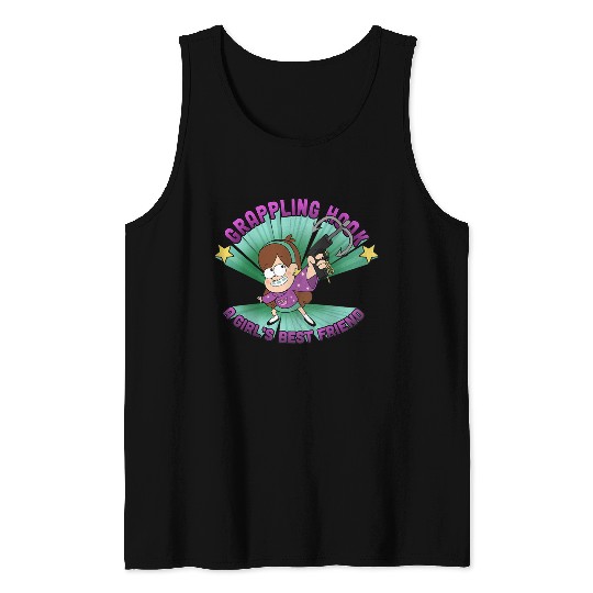Disneyss Gravity Falls Mabel Pines Grappling Hook Logo Tank Tops
