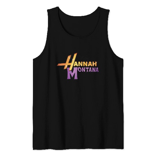 Disneyss Hannah Montana Logo Tank Tops