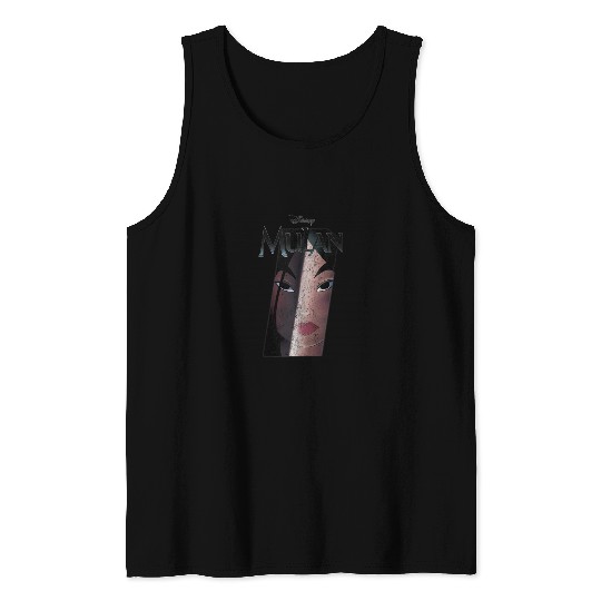 Disney Mulan Split Portrait Poster Tank Tops