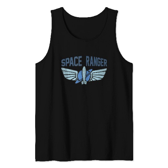 Disneyss Toy Story Space Ranger Star Command Logo Tank Tops