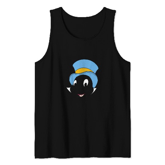 Disney Pinocchio Jiminy Cricket Big Face Tank Tops