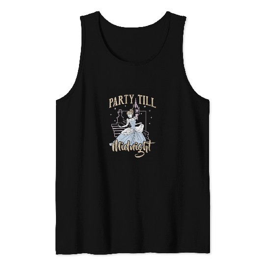Disney Cinde Party Till Midnight Portrait Tank Tops